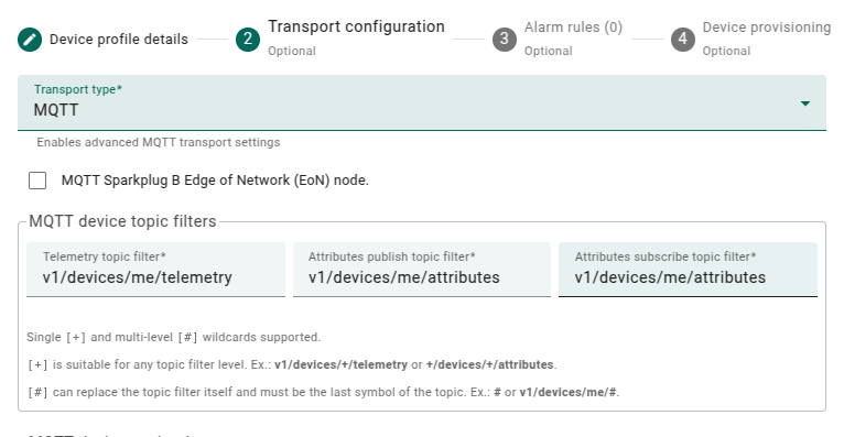 mqtt and telemetry integration